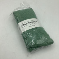 Size 1-2Y: Little Stocking Co. Green Cable Knit Tights NEW