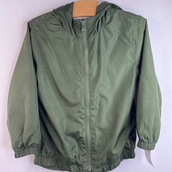 Size 4: Gap Green Zip-Up Hooded Coat