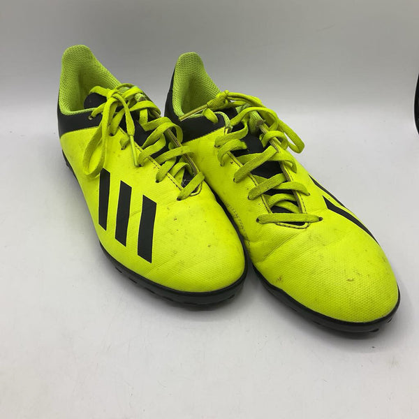 Size 6Y: Adidas Yellow/Black Lace-up Soccer Cleats