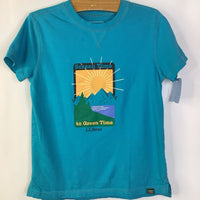 Size 5-6: L.L.Bean Light Blue "To Green Time" T-Shirt