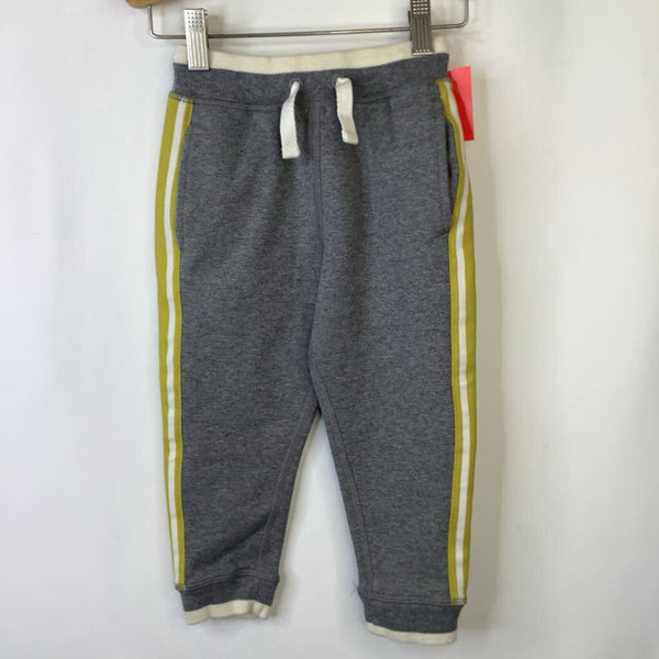 Size 4 (100): Hanna Andersson Grey & Yellow Cozy Pants