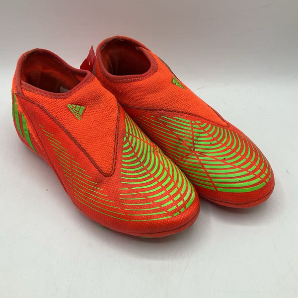 Size 13.5: Adidas Predator Orange/Lime Green Lip-on Soccer Cleats