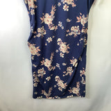 Size S: Sonoma Blue Pink Floral Short Sleeve Dress