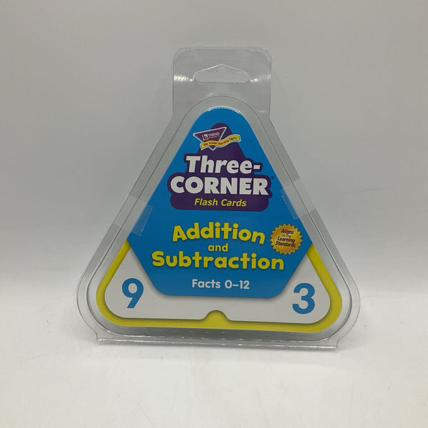 Three Corner Addition and Subtraction Flash Card