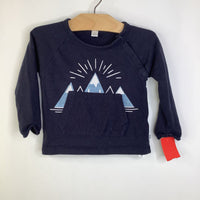 Size 2: Petit Lem Blue Mountains Pocket Snap Sweater