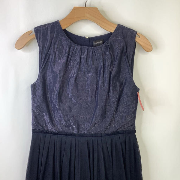 Size 12: Crewcuts Sparkly Blue Black Tulle Sleeveless Dress