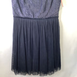 Size 12: Crewcuts Sparkly Blue Black Tulle Sleeveless Dress