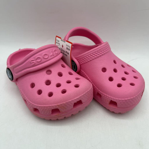 Size 4: Crocs Pink Slip-on Shoes