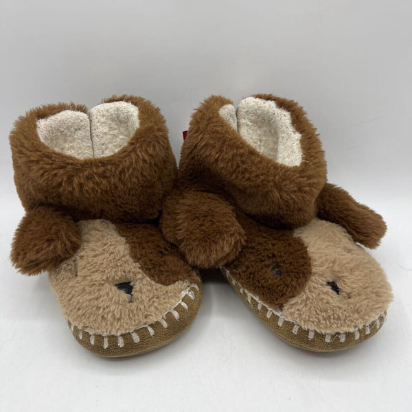 Size 9-10: Hanna Andersson Fuzzy Dog Slippers