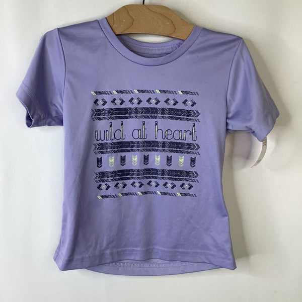 Size 4-5: Columbia Lavender 'Wild At Heart' T-Shirt