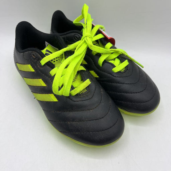 Size 12: Adidas Black Neon Yellow Lace-up Soccer Cleats