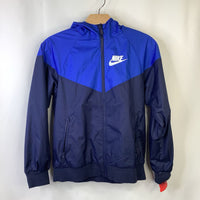 Size 10-12: Nike Two-Tone Blue Line Rain Coat