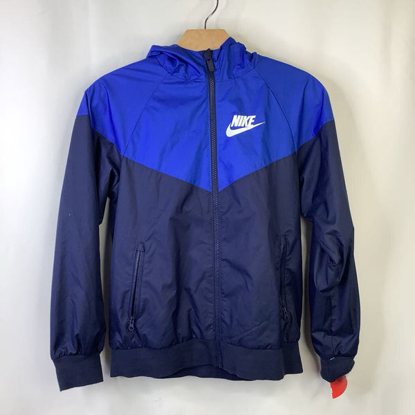 Size 10-12: Nike Two-Tone Blue Line Rain Coat