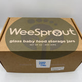 Wee Sprouts 4oz Glass Food Storage Containers 12pk