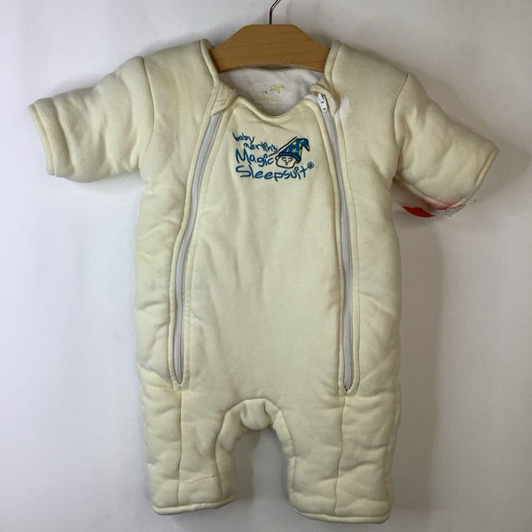 Size L: Baby Merlin's Pale Yellow Magic Sleepsack