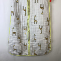 Size 6-12m: Aden + Anais White/Yellow Giraffe Sleepsack