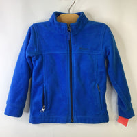 Size 4: Columbia Blue Zip-Up Fleece Coat