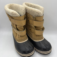 Size 13: Sorel Tan Velcro Strap Snow Boots