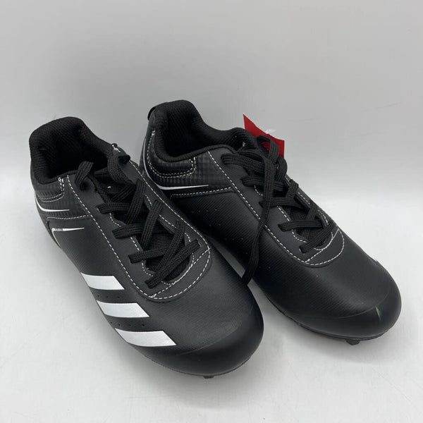 Size 2Y: Adidas Black/White Lace-Up Soccer Cleats - NEW