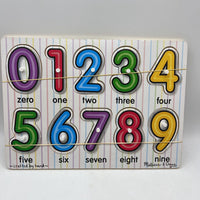 Melissa & Doug Wooden Peg Number Puzzle