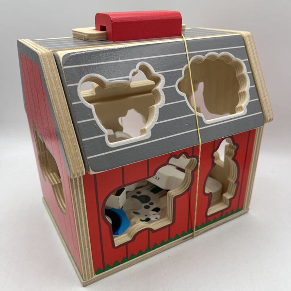 Melissa & Doug Wooden Take-Along Barn