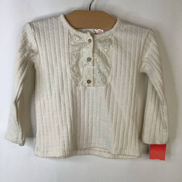 Size 18-24m: Zara Creme Knitted Long Sleeve Shirt