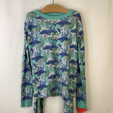 Size 12 (150): Hanna Andersson Sea Green Ocean Life Ships Long Sleeve 2pc PJS