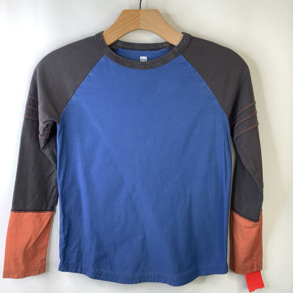 Size 10: Tea Collection Blue & Grey Long Sleeve Shirt