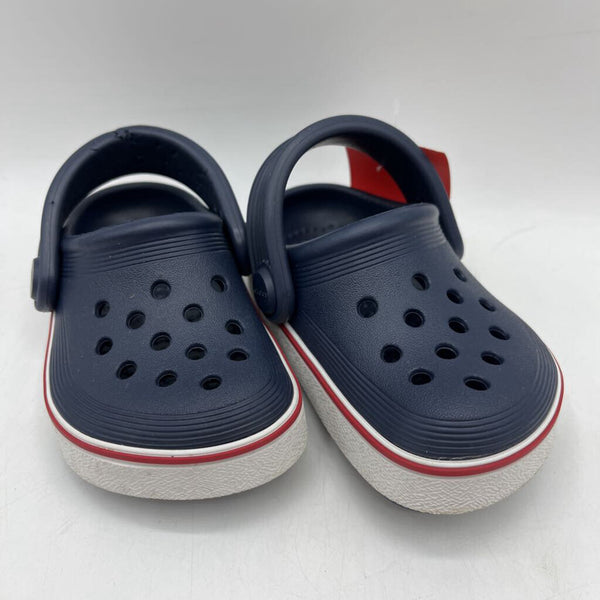 Size 4: Crocs Blue Sandals