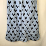 Size L (12-18m): Halo Light Blue Black Deer Head Fleece Sleepsack