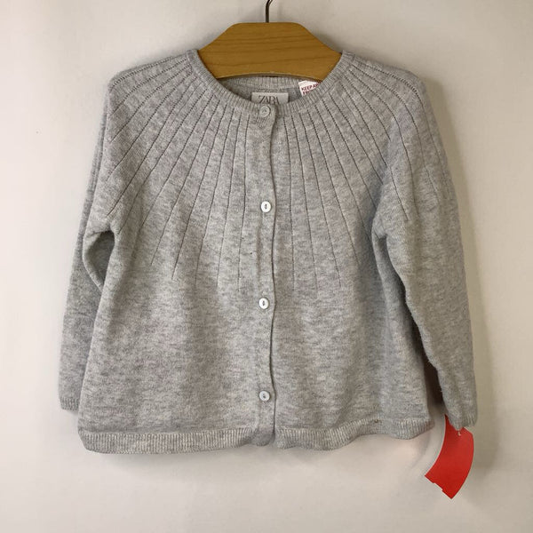 Size 12-18m: Zara Grey Button-Up Cardigan