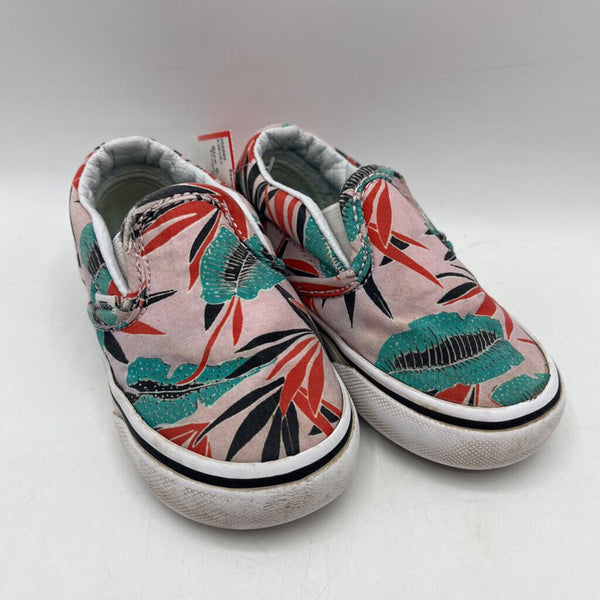 Size 6: Vans Pink Tropical Slip-On Shoes