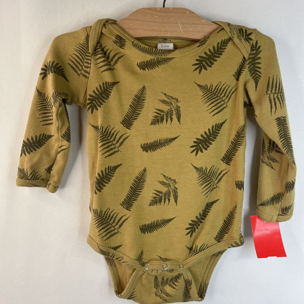 Size 18-24m: Kate Quinn Brown Fern Long Sleeve Onesie