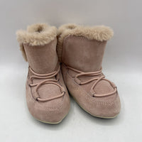 Size 5-6: Moonboot Pink Leather Booties