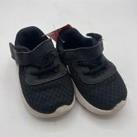 Size 5: Nike Black White Velcro Toddler Sneakers