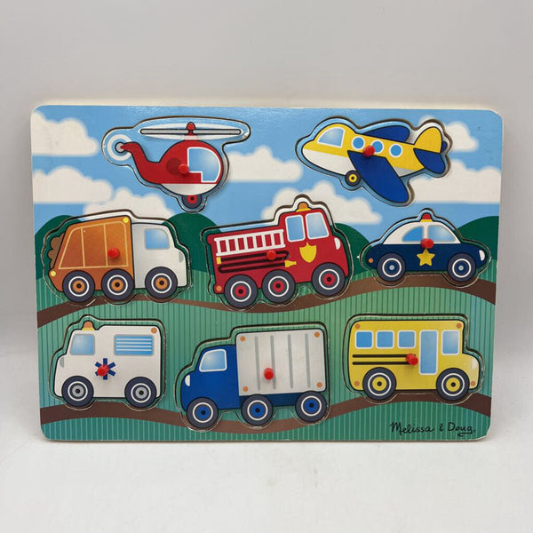 Melissa & Doug Vehicles Peg Puzzle