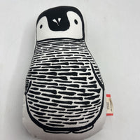 Wee Gallery ORGANIC Black and White Penguin Pillow Stuffy