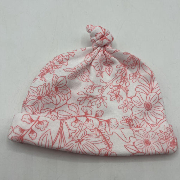 Size NB: Ever & Ever Pink White Baby Hat