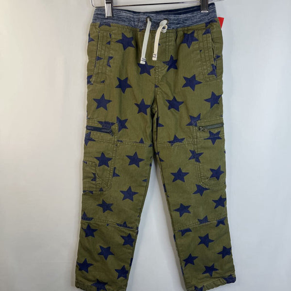 Size 8: Mini Boden Green Navy Star Soft Waist Lined Pants