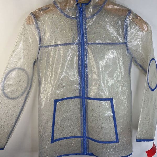 Size 7-8: Sparkly Clear Rain Coat