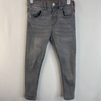 Size 3-4: Zara Grey Adjustable Waist Denim Jeans