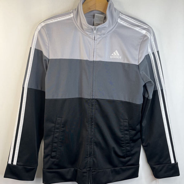 Size 14-16: Adidas Grey & Black Zip-up Training Jacket