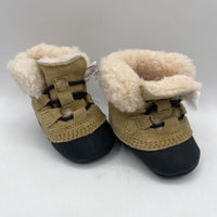 Size 2: Sorel Light Brown Insulated Winter Boots