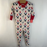 Size 6-9m (60): Hanna Andersson Creme Garden Gnomes Long Sleeve 1pc PJs