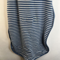 Size 2-24m: Woolino 100% Merino Wool Blue & White Striped Sleepsack