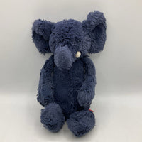 Jellycat Navy Blue Fuzzy Elephant Plushie