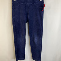 Size 5 (110): Hanna Andersson Navy Blue Velour Leggings