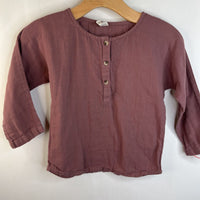 Size 7: Kate Quinn Organics Mauve Purple Long Sleeve Shirt