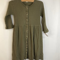 Size 6: Kate Quinn Organics Olive Green Long Sleeve Dress