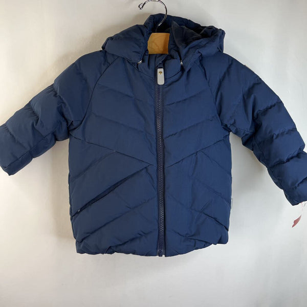 Size 2: Reima Dark Blue Puffer Zip-Up Coat